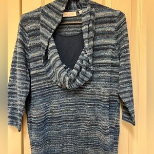 Women’s petite light weight 3/4 length sleeves sweater.